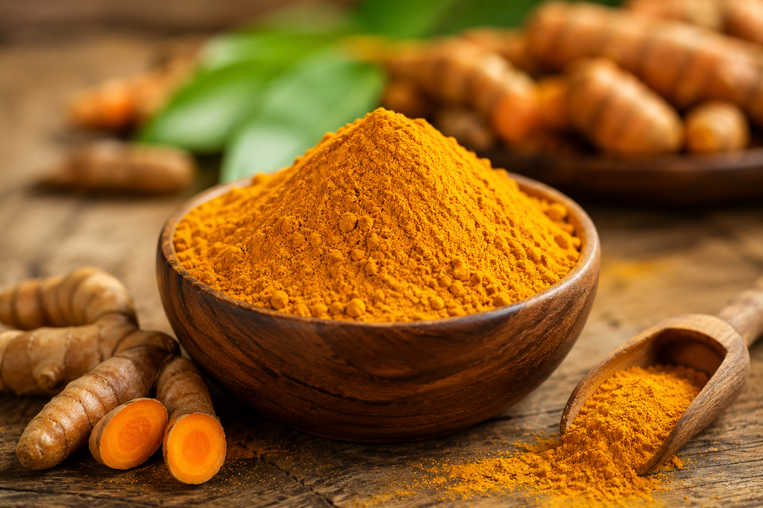 High-curcumin Indian turmeric and turmeric powder